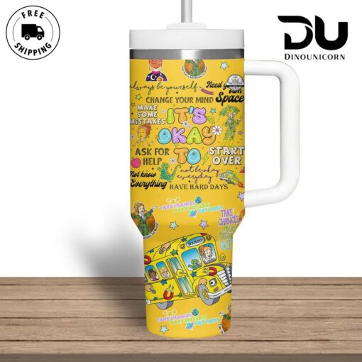 the magic school bus tv series custom stanley quencher 40oz stainless steel tumbler with handle czmvz