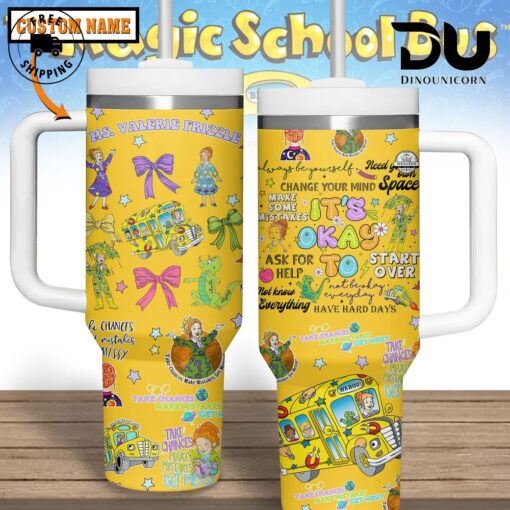 the magic school bus tv series custom stanley quencher 40oz stainless steel tumbler with handle vytjp 1