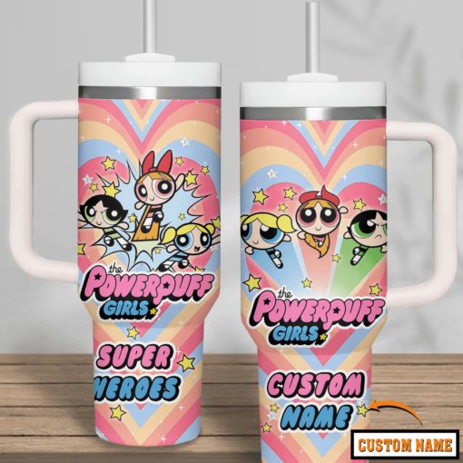 the powerpuff girls tv series custom stanley quencher 40oz stainless steel tumbler b6azx 1