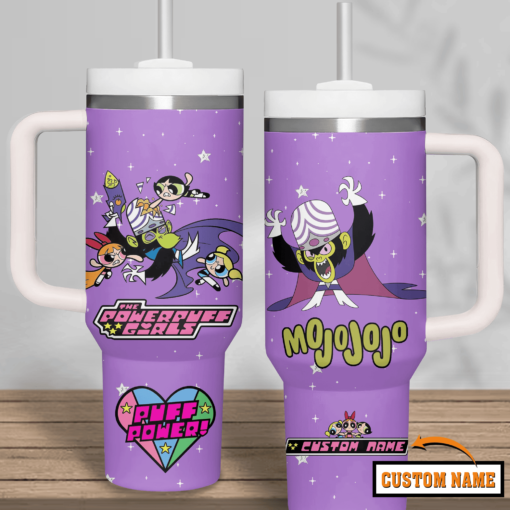 the powerpuff girls tv series custom stanley quencher 40oz stainless steel tumbler ubnbq