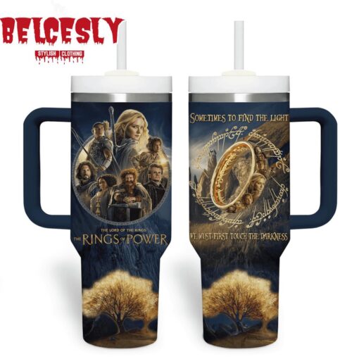 the rings of power tv series custom stanley quencher 40oz stainless steel tumbler with handle rqin6