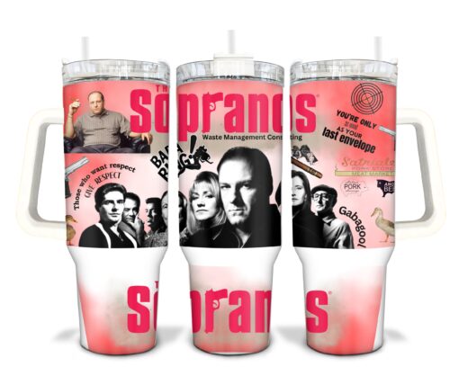 the sopranos tv series custom stanley quencher 40oz stainless steel tumbler with handle lm3aj scaled