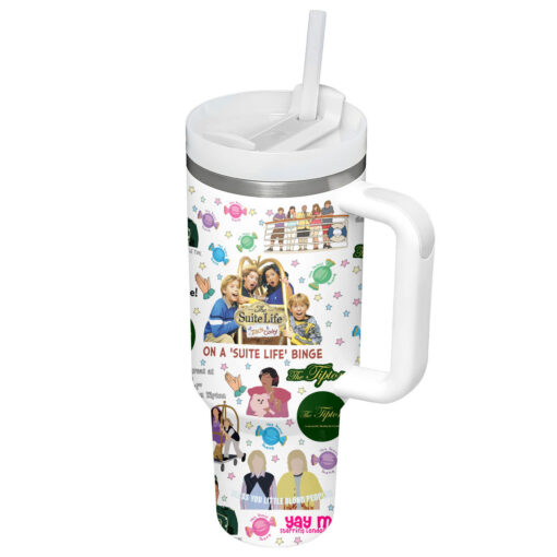 the suite life of zack cody tv series custom stanley quencher 40oz stainless steel tumbler