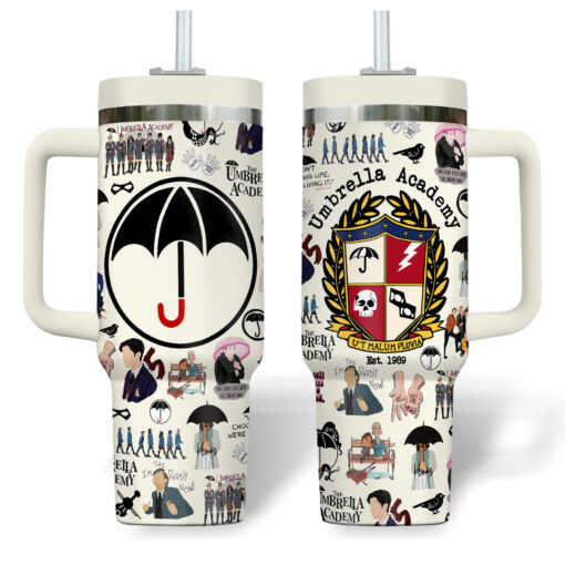 the umbrella academy tv series custom stanley quencher 40oz stainless steel tumbler 9ydvv