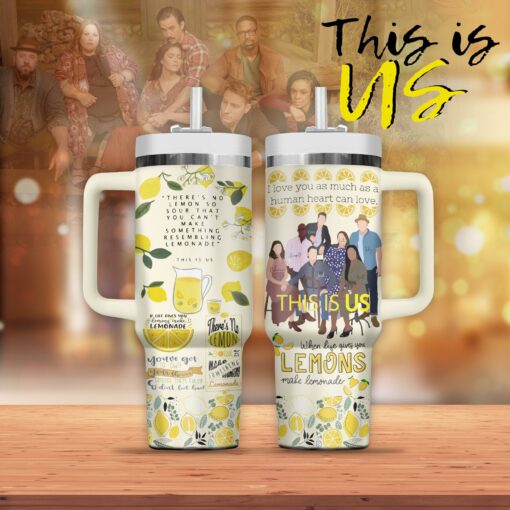 this is us tv series custom stanley quencher 40oz stainless steel tumbler xgj7o 1