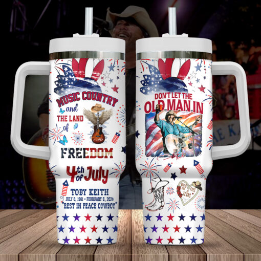 toby keith music custom stanley quencher 40oz stainless steel tumbler with handle q66fa 1