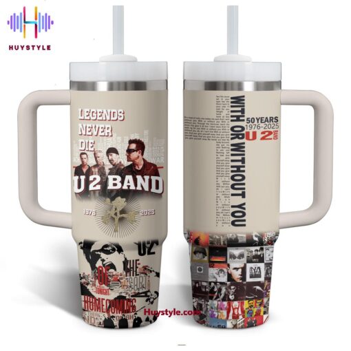 u2 music custom stanley quencher 40oz stainless steel tumbler with handle hk5cv