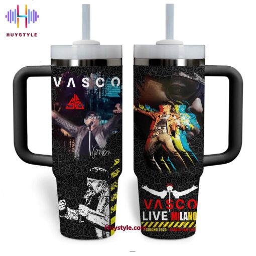 vasco rossi music custom stanley quencher 40oz stainless steel tumbler with handle oo5yj