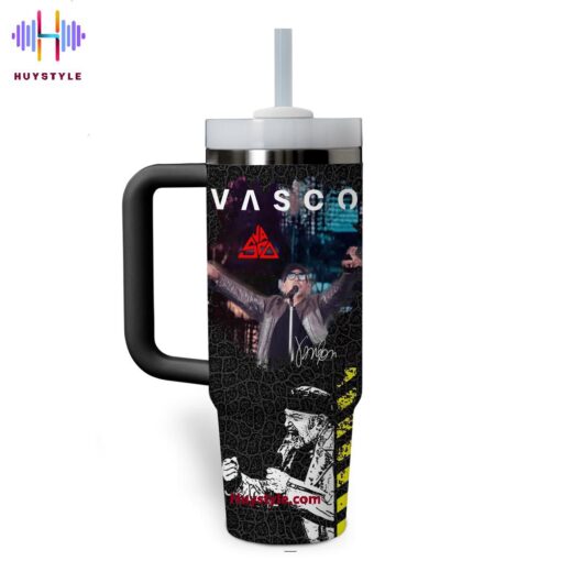 vasco rossi music custom stanley quencher 40oz stainless steel tumbler with handle ulmaz