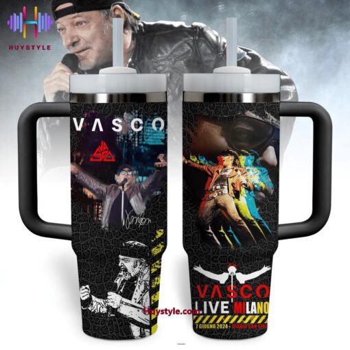 vasco rossi music custom stanley quencher 40oz stainless steel tumbler with handle x7bzm 1