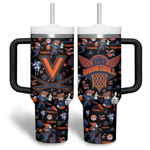 virginia cavaliers basketball ncaa custom stanley quencher 40oz stainless steel tumbler e0uqo