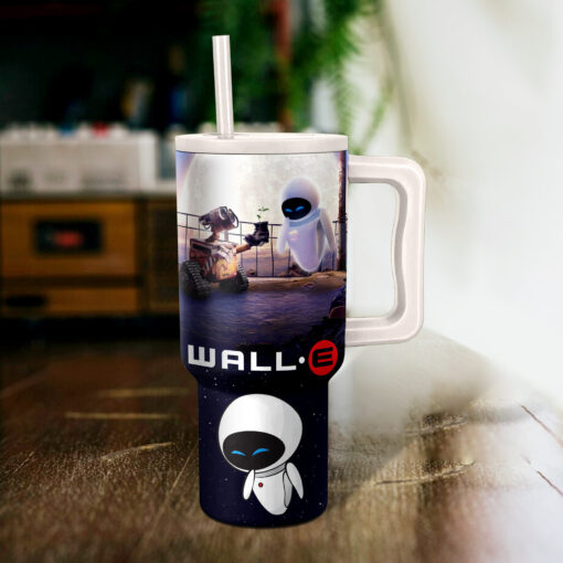 wall e disney cartoon custom stanley quencher 40oz stainless steel tumbler with handle azr6m