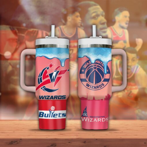 washington wizards nba custom stanley quencher 40oz stainless steel tumbler bv2xh 1