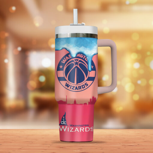 washington wizards nba custom stanley quencher 40oz stainless steel tumbler