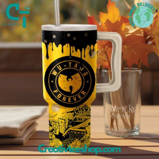 wu tang music custom stanley quencher 40oz stainless steel tumbler with handle 4dk6a