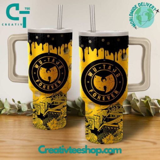 wu tang music custom stanley quencher 40oz stainless steel tumbler with handle kg1uv 1