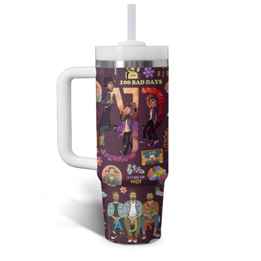 ajr music custom stanley quencher 40oz stainless steel tumbler with handle 6uhcs