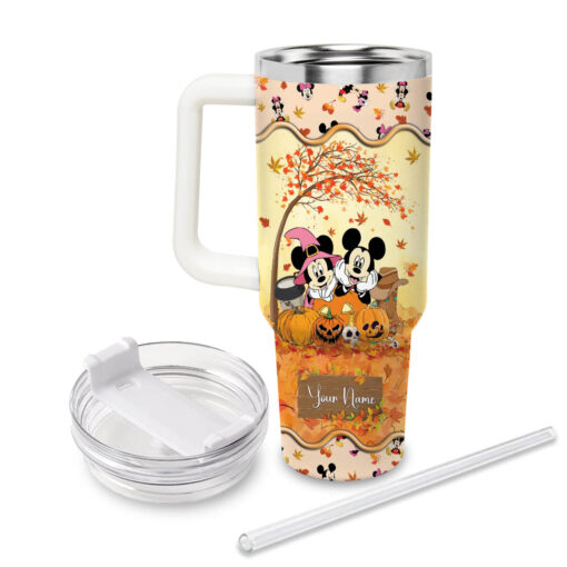 and minnie mickey mouse and friends cartoon custom stanley quencher 40oz stainless steel tumbler with handle tkpkh