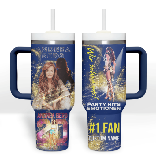 andrea berg music custom stanley quencher 40oz stainless steel tumbler with handle asllt