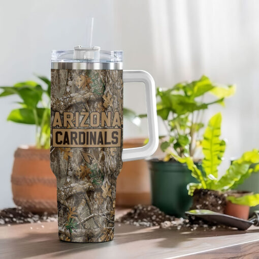 arizona cardinals nfl hunting custom stanley quencher 40oz stainless steel tumbler with handle ikaht