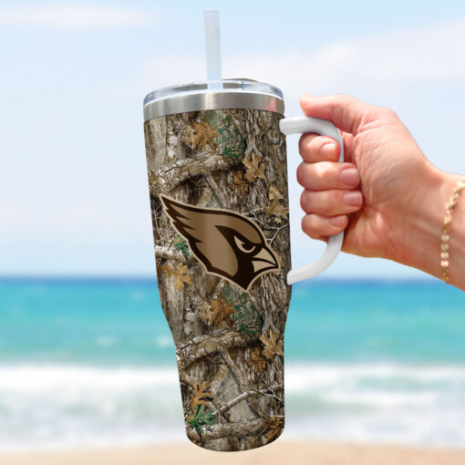 arizona cardinals nfl hunting custom stanley quencher 40oz stainless steel tumbler with handle vnqlz