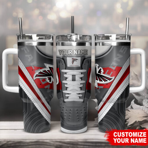 atlanta falcons nfl sneaker custom stanley quencher 40oz stainless steel tumbler with handle mvjba