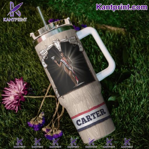 beyonce cowboy carter music custom stanley quencher 40oz stainless steel cpee0