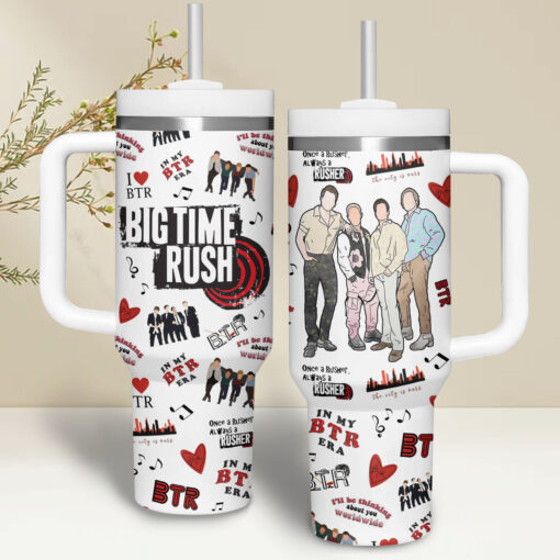 big time rush music custom stanley quencher 40oz stainless steel omvsk