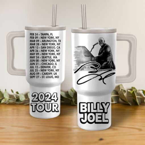 billy joel 2024 tour music custom stanley quencher 40oz stainless steel tumbler with handle xdmqh 1