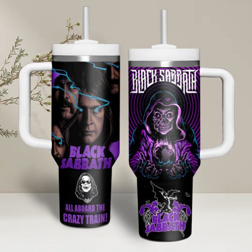 black sabbath music custom stanley quencher 40oz stainless steel bsirn 1