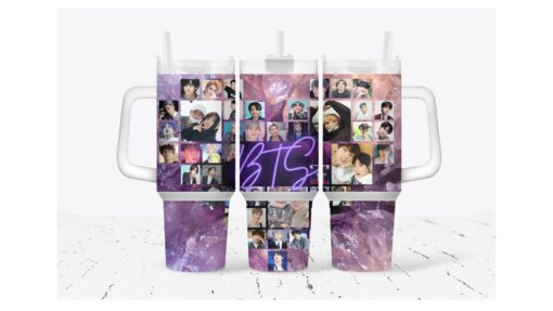 bts bangtan boys music custom stanley quencher 40oz stainless steel tumbler with handle erhyv