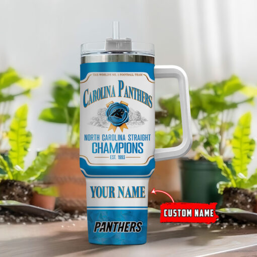 carolina panthers nfl jim beam custom stanley quencher 40oz stainless steel tumbler with handle 6asqe