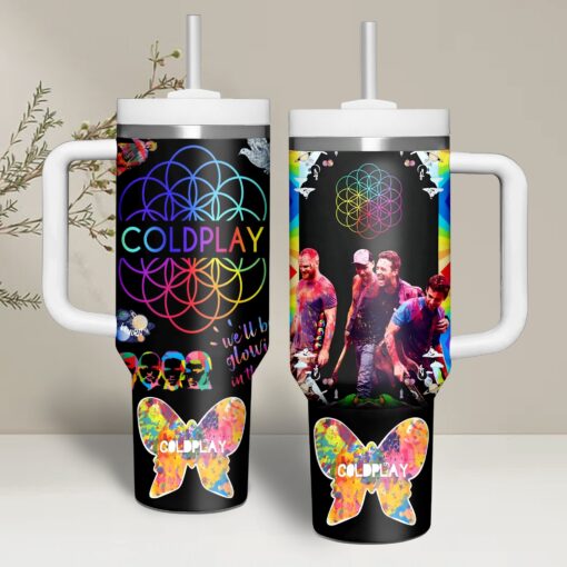 coldplay music custom stanley quencher 40oz stainless steel korro 1