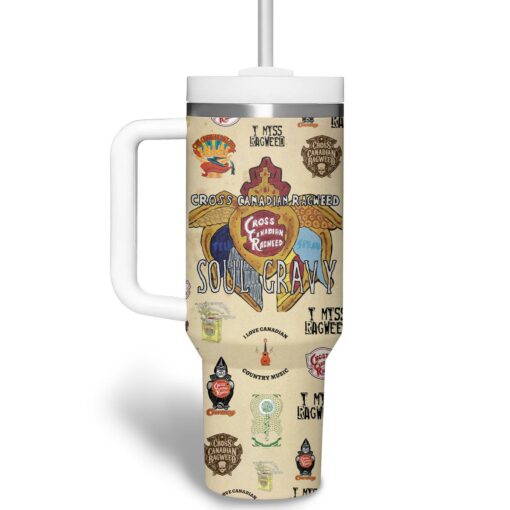 cross canadian ragweed music custom stanley quencher 40oz stainless steel tumbler with handle 54qst