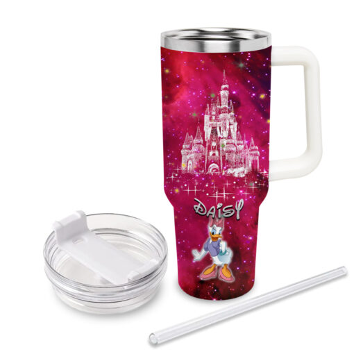 daisy duck mickey mouse and friends cartoon custom stanley quencher 40oz stainless steel tumbler with handle ltylt