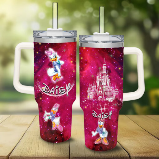 daisy duck mickey mouse and friends cartoon custom stanley quencher 40oz stainless steel tumbler with handle robue 1