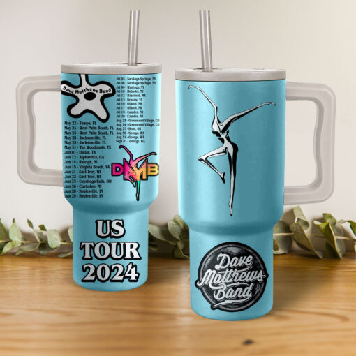 dave matthews band us tour 2024 music custom stanley quencher 40oz stainless steel tumbler with handle b2uer 1