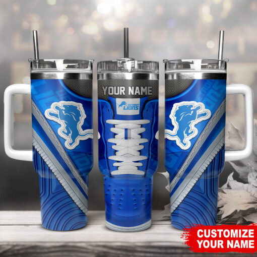 detroit lions nfl sneaker custom stanley quencher 40oz stainless steel tumbler with handle n3lgy