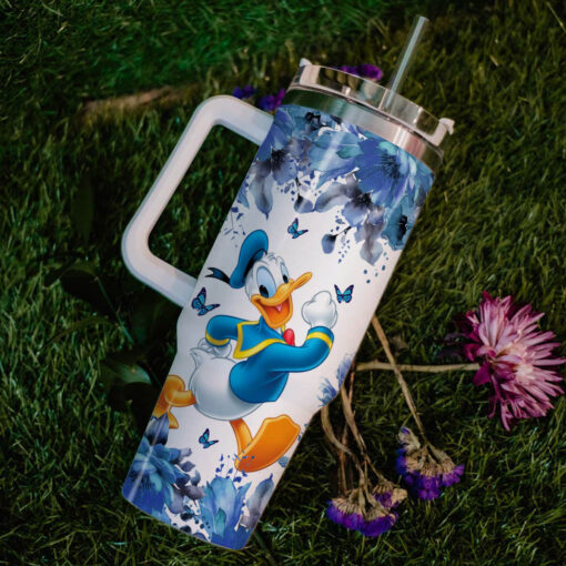 donald duck mickey mouse and friends cartoon custom stanley quencher 40oz stainless steel tumbler with handle lp3ts