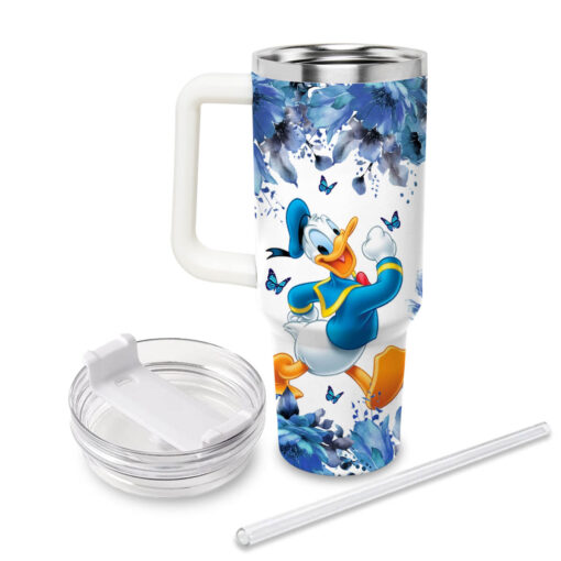 donald duck mickey mouse and friends cartoon custom stanley quencher 40oz stainless steel tumbler with handle udlyz