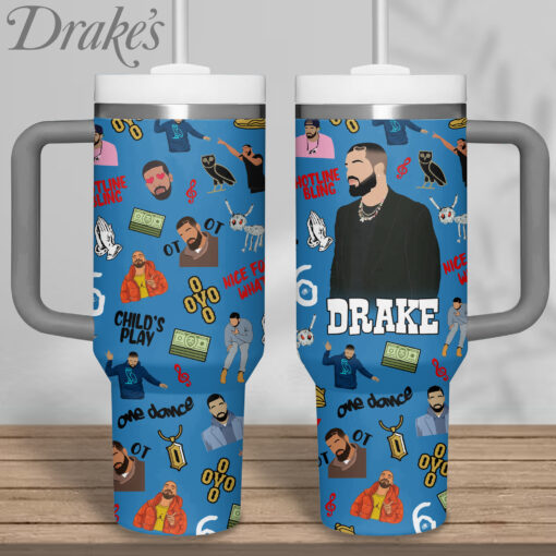 drake music custom stanley quencher 40oz stainless steel