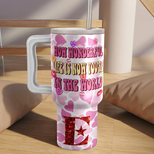 elton john happy valentine music custom stanley quencher 40oz stainless steel tumbler with handle 8t4g8