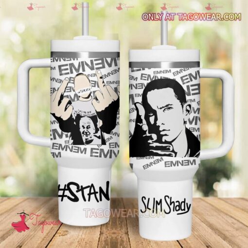 eminem slim shady music custom stanley quencher 40oz stainless steel twq7h 1