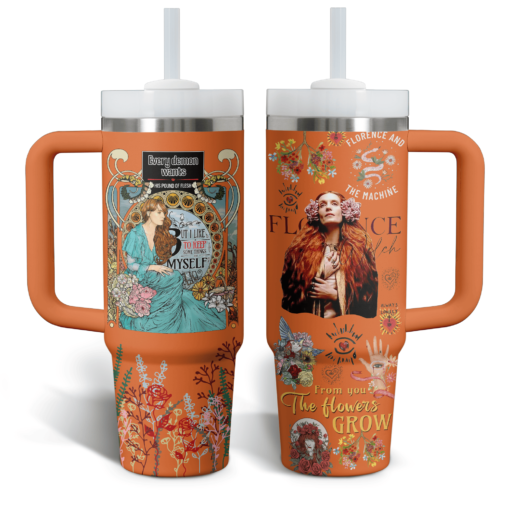 florence the machine music custom stanley quencher 40oz stainless steel tumbler with handle cffze