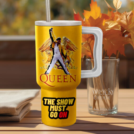 freddy mercury queen music custom stanley quencher 40oz stainless steel tumbler with handle hwsvy