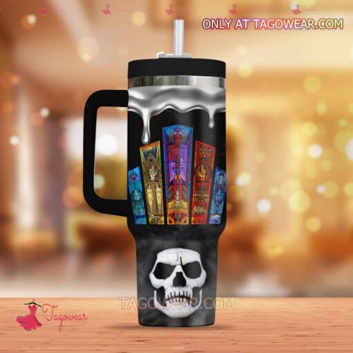 ghost band music custom stanley quencher 40oz stainless steel tumbler with handle rhzsa