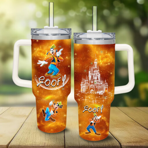 goofy mickey mouse and friends cartoon custom stanley quencher 40oz stainless steel tumbler with handle gm6bm 1