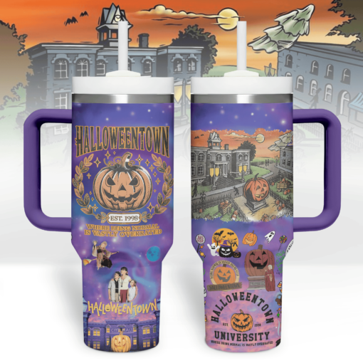 halloweentown tv series custom stanley quencher 40oz stainless steel tumbler with handle qcois 1