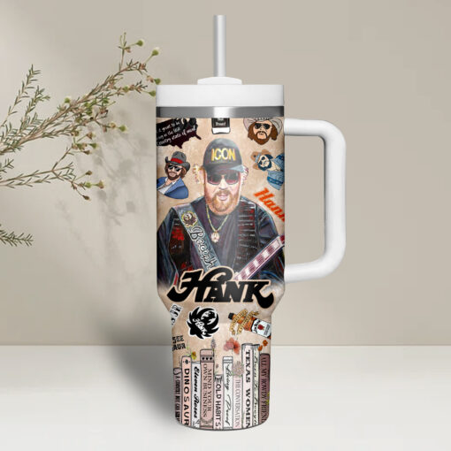 hank williams jr music custom stanley quencher 40oz stainless steel evtgc