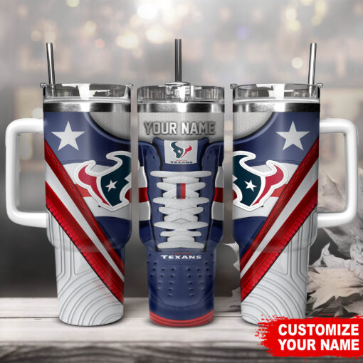 houston texans nfl sneaker custom stanley quencher 40oz stainless steel tumbler with handle ymvzn